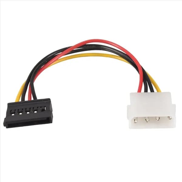 Кабель-переходник адаптера sata power женский-molex мужской, 6 дюймов