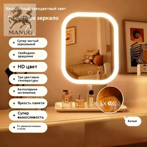 Зеркало интерьерное, 10 см х 10 см, 1 шт