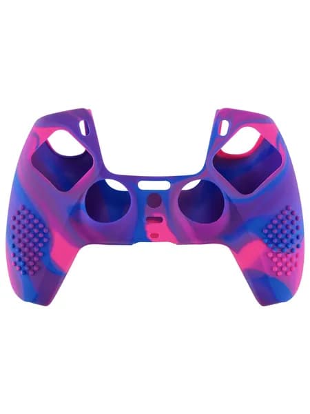 PlayVital Силиконовый чехол 3D Studded для PS5 контроллера, противоскользящая накладка с 6 насадками на стики для комфортной игры