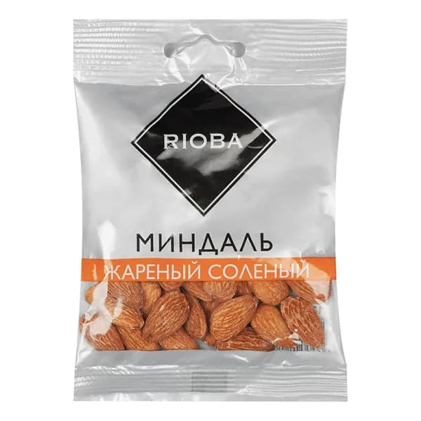 Миндаль Rioba жареный соленый 50 г