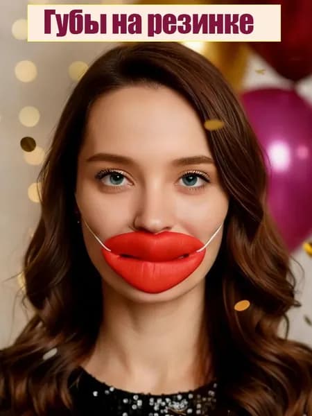 Губы прикол накаченные губы 1 шт