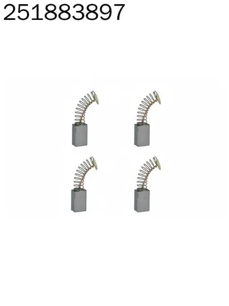 Щетка угольная 7x11x17 4шт для триммера HUTER: GET-1000S (s/n SAF ), GET-1200SL (s/n до SAF140 ), GET-1200SL (s/n с SAF141 )