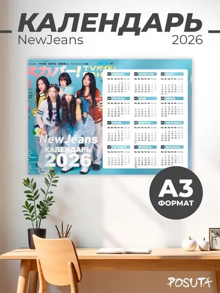 Календарь k-pop NewJeans на 2026 год