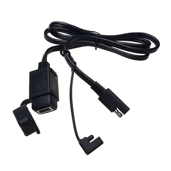 Мотоциклетные USB-Зарядные Устройства SAE К Силовому Кабелю 5V/2A с Водонепроницаемой Крышкой