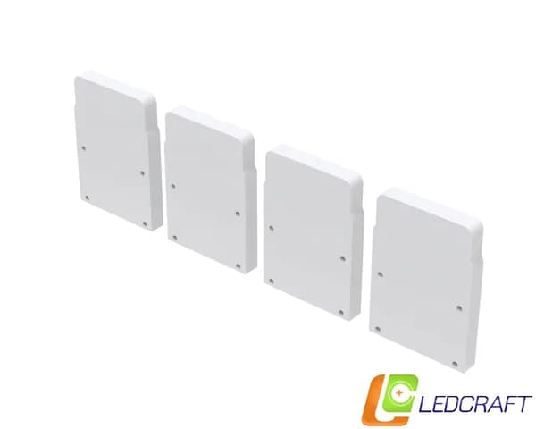 Заглушки 4 шт для профиля LC-LP4034M36 пластиковые серые