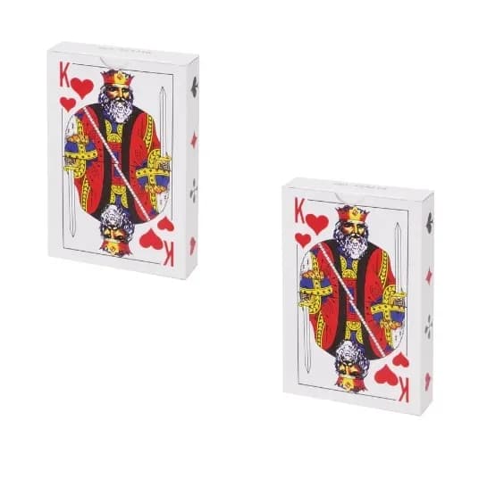 Карты игральные, 54 карты, с пластиковым покрытием, 454216 (2 штуки)