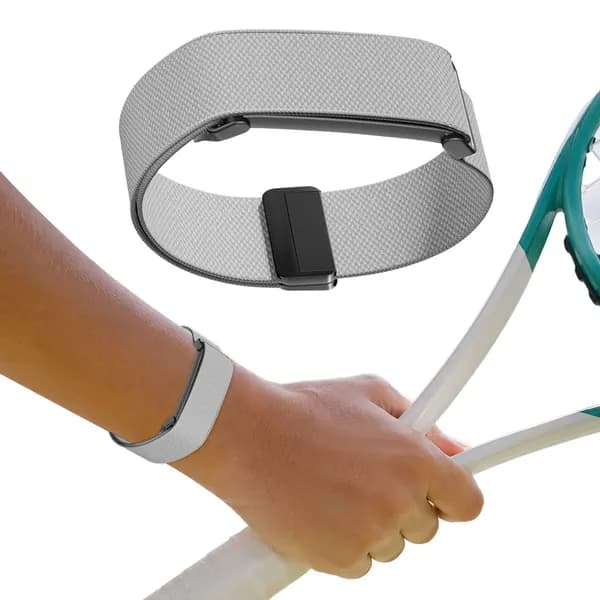 Нейлоновый ремешок для Google Fitbit Air с магнитной застёжкой, светло-серый
