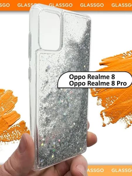 Чехол силиконовый переливашка на Оппо Реалми 8 / 8 про / для Oppo Realme 8 / 8 pro