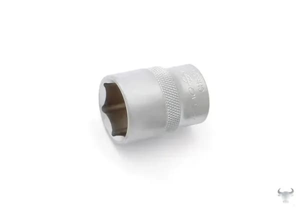 Торцевая головка-насадка Дело техники, шестигранная 1/2", 620021, серебристый, 21 мм