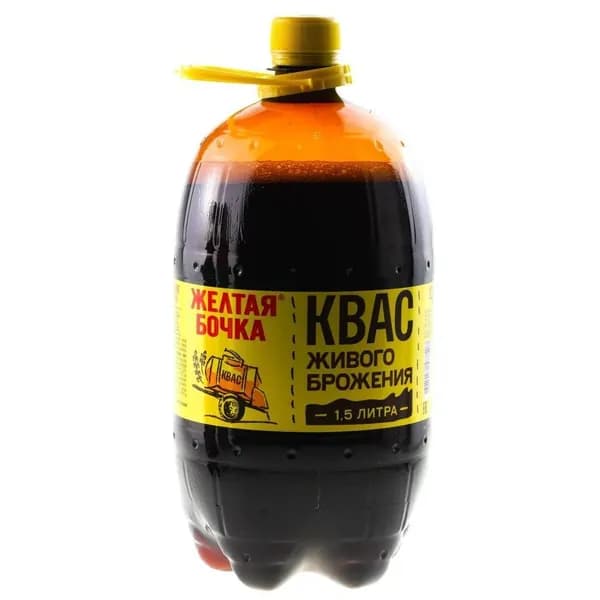 Квас Жёлтая бочка 1,5 л., упаковка из 6 бутылок
