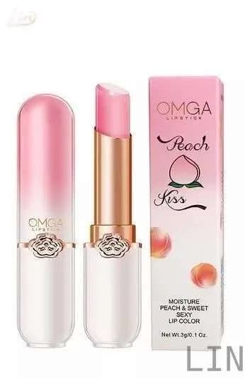 Увлажняющий персиковый бальзам для губ, 3 г. / OMGA Peach Kiss LIN