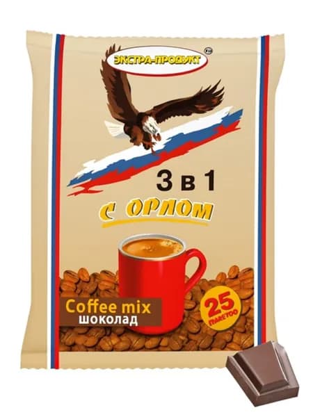 Кофейный напиток Наш Орел шоколад (3 в 1 25 пак)