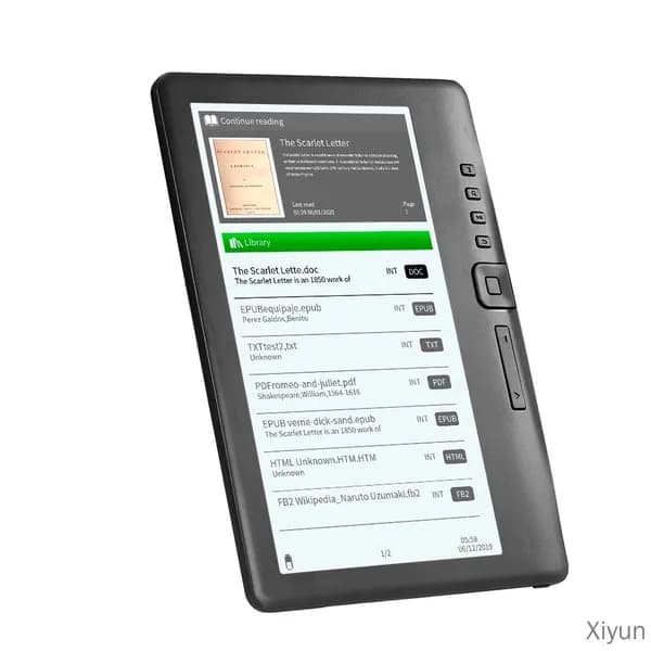 Tluokm 7" Электронная книга, черный