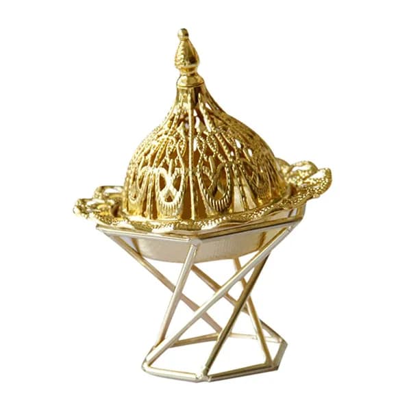 Золотая подставка для благовоний из металла, винтажная чаша для дома