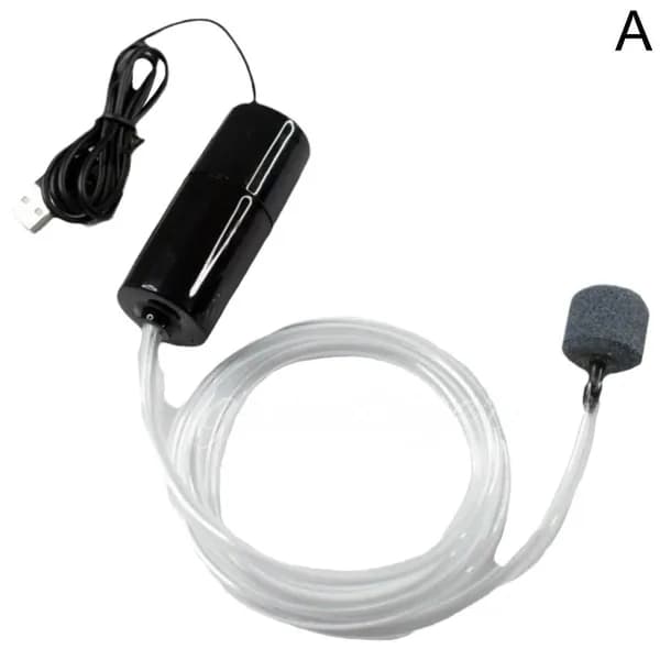 USB-аэратор для аквариума, бесшумный, энергосберегающий, комплект с шлангом и камнем