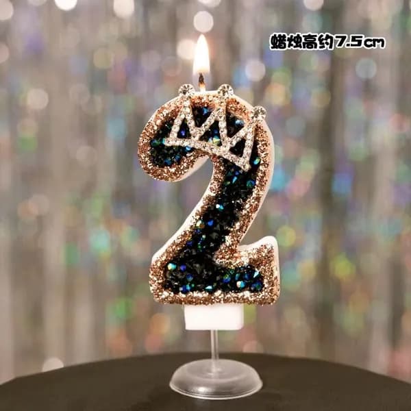 Свечи для торта цифра 0 "Без отдушки", 7.5 см, 1 шт