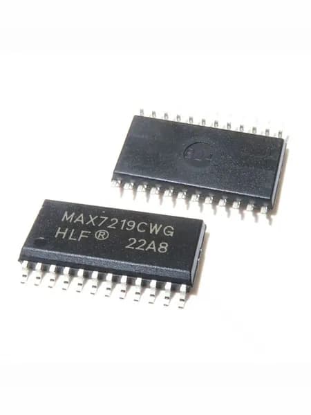 10 шт MAX7219CWG SOP-24, Последовательный интерфейс, 8-разрядный драйвер светодиодного дисплея