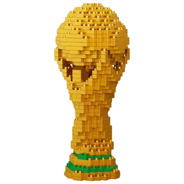 Футбольный кубок чемпионата мира 2026 в виде конструктора из пластика
