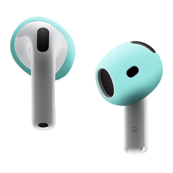 For AirPods 4 Мягкий силиконовый защитный чехол для наушников AirPods 4 (мятно-зеленый)