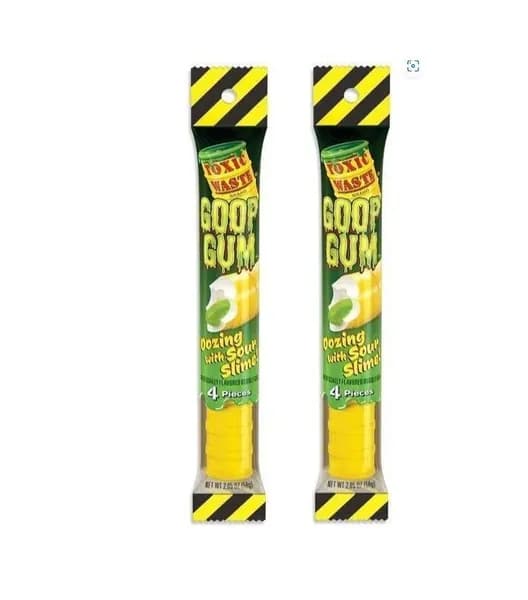 Toxic Waste Кислая Жевательная резинка Toxic Gum, 2 шт