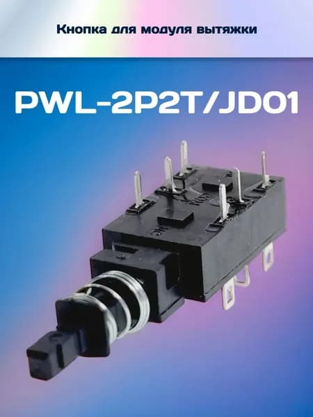 Кнопка включения PWL-2P2T/JD01 для модуля вытяжки