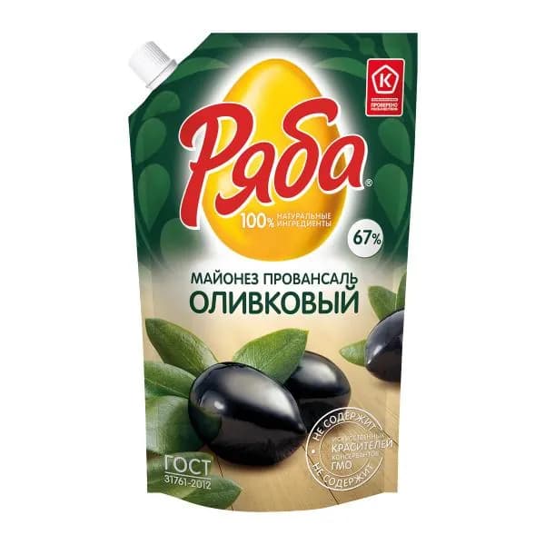 Майонез Ряба Провансаль оливковый 67% 630г