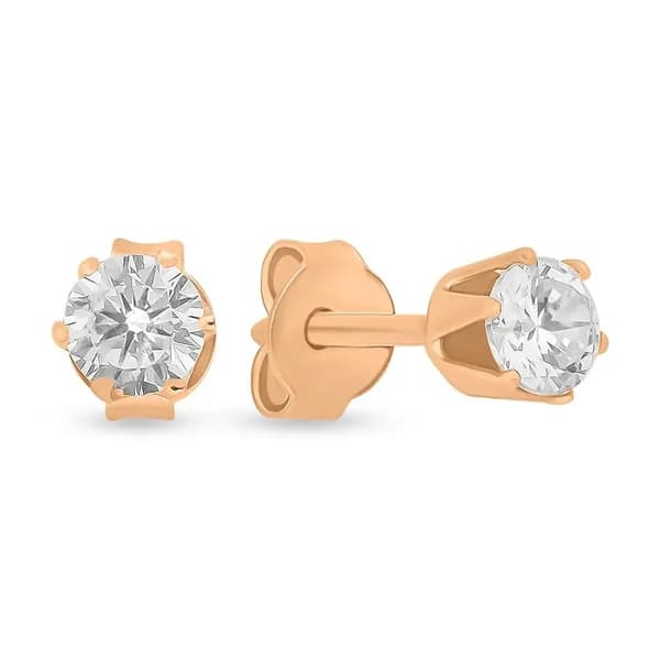 Серьги женские с фианитами серебро 925 пробы 585GOLD