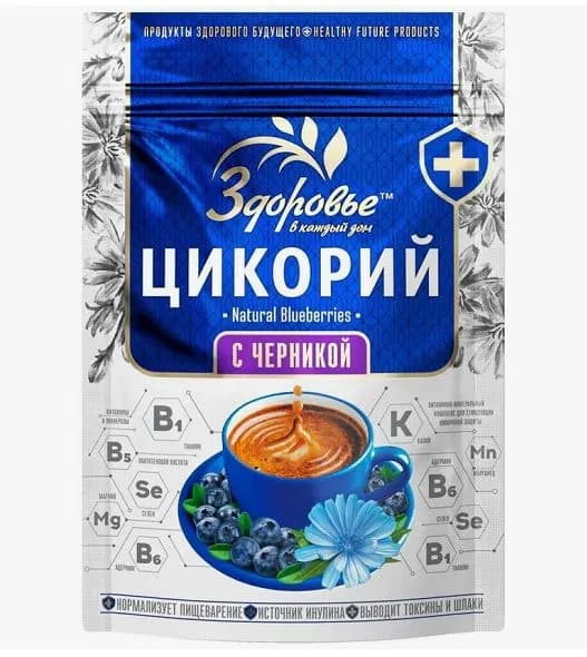 Здоровье Цикорий гранулированный с черникой, 85г