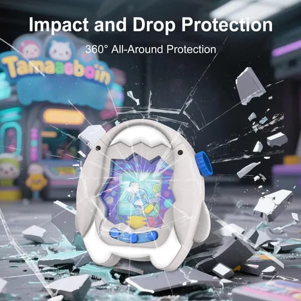 Силиконовый чехол для Tamagotchi Paradise с защитой от царапин, ударов и воды, с карманным рисунком и ремешком