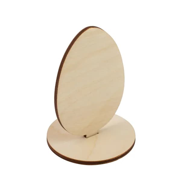 Заготовка для рукоделия яйцо на подставке фанера 5.5х5.5х8.5см Mr. Carving КЛ-04