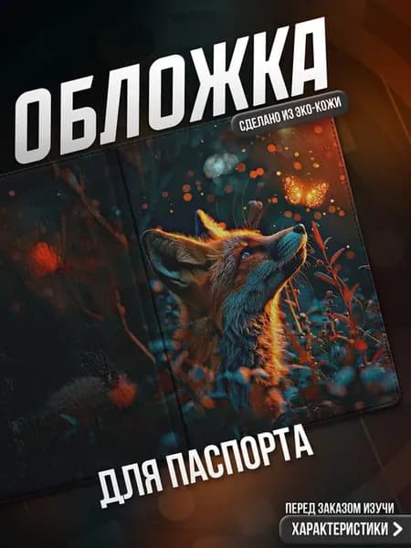 Обложка на паспорт Лис