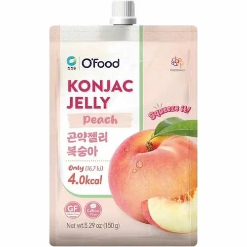 Желе из конжака со вкусом персика, O'Food Daesang, 150 г, Республика Корея