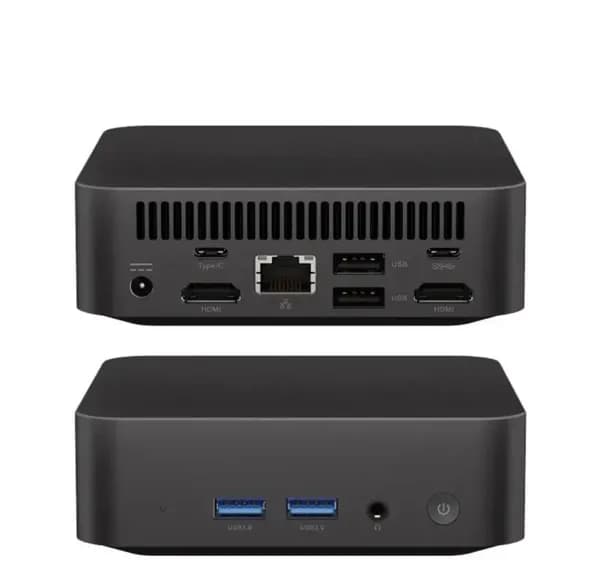 Intel Мини-ПК N 95 DDR 4 16 Gb 512 SSD (Intel Alder Lake N95, RAM 16 ГБ, SSD 512 ГБ, Intel UHD Graphics, Windows 11 Pro), черный
