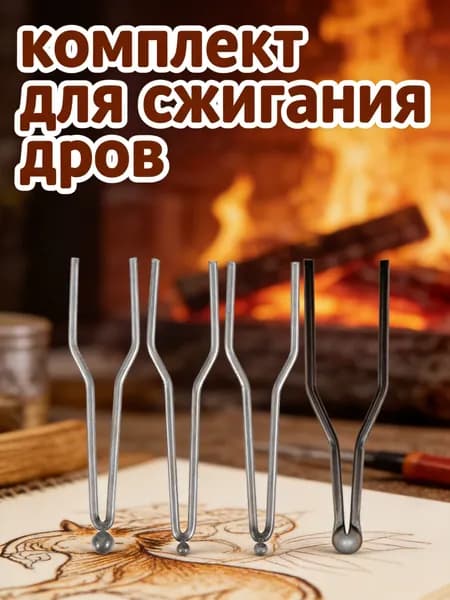Набор металлических наконечников для выжигателей по дереву, 4 шт, для электрических выжигательных ручек
