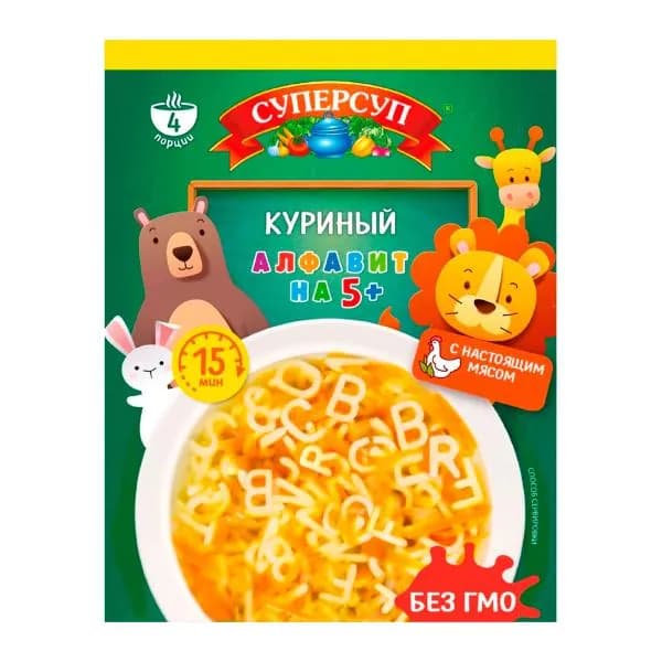 Суп куриный Суперсуп Алфавит 70г