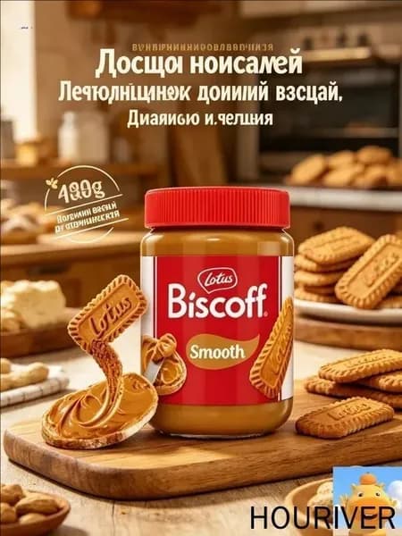 Эксклюзивная карамелизированная бисквитная паста Lotus Biscoff, 400 г