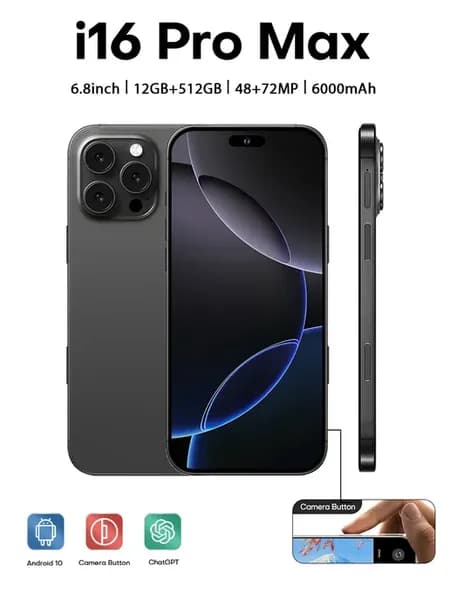 Смартфон i16 Pro Max 16ГБ+1ТБ Ростест (EAC) флагманский