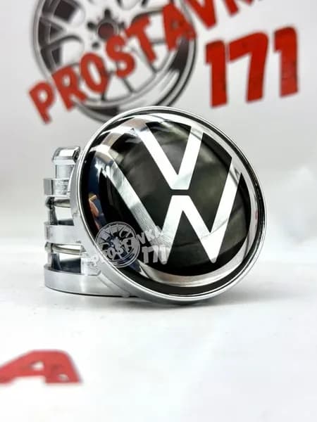 1шт Volkswagen NEW stile 60 56 10 (T60 CHR) колпачки диска