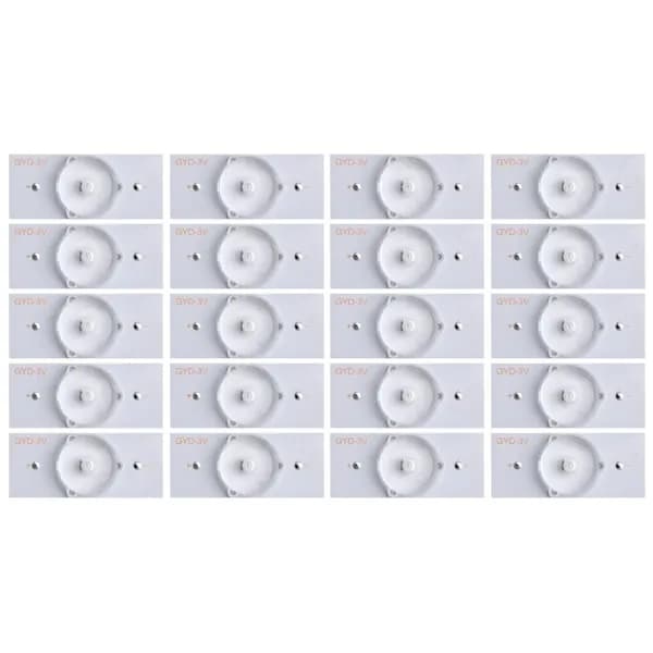 Светодиоды для LED-подсветки телевизоров (круглые, 3V, совместимость 32-65"), 20 шт.