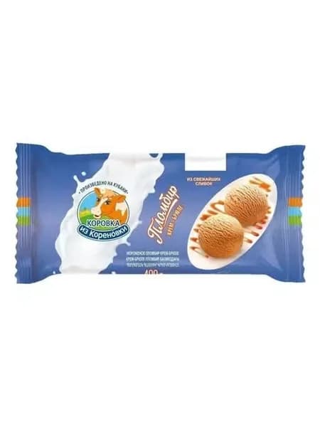 Мороженое пломбир Коровка из Кореновки крем-брюле БЗМЖ 400 г
