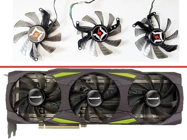 Вентиляторы для Manli RTX 3070 Ti Gallardo