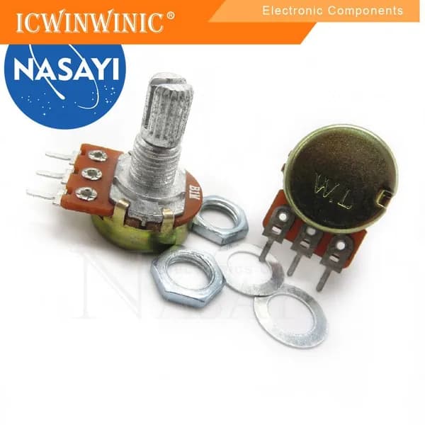 5шт 3 feet WH148 B1M single potentiometer 15MM наличный товар