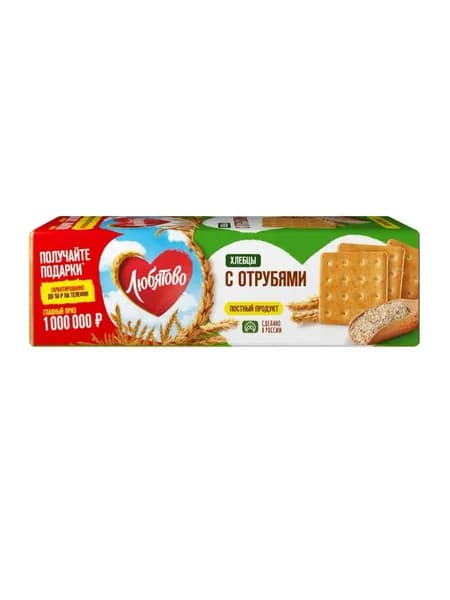 Хлебцы Любятово С Отрубями, 185гр