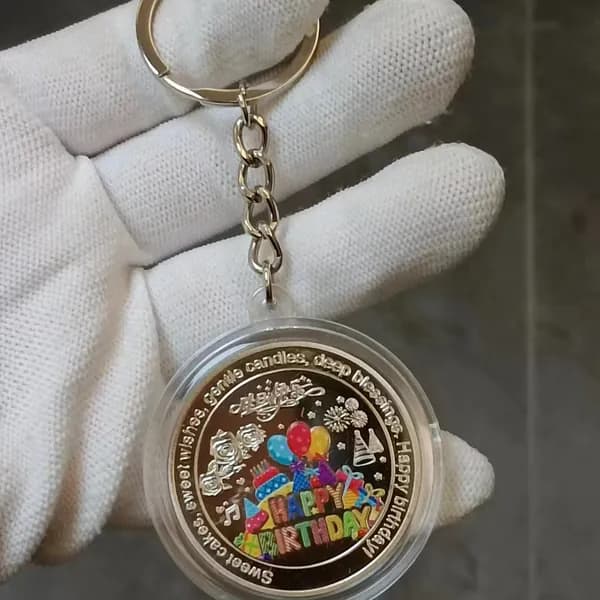 Серебряный брелок для ключей