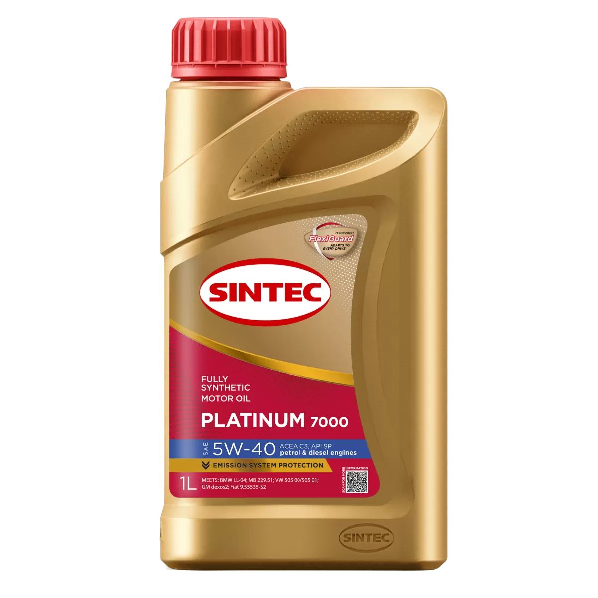 SINTEC 5W-40 Масло моторное, Синтетическое, 1 л
