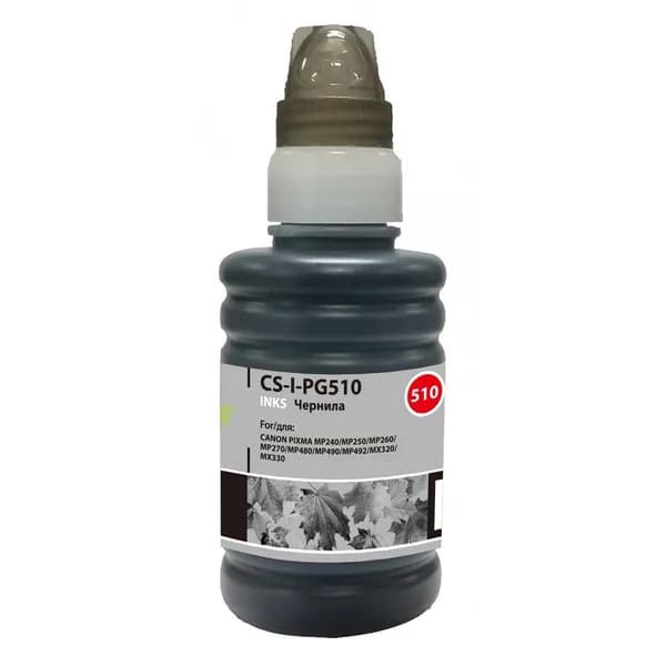 Cactus PG-510 Чернила для Canon Pixma MP240-MP250-MP260-MP270, чёрный, 100 мл.