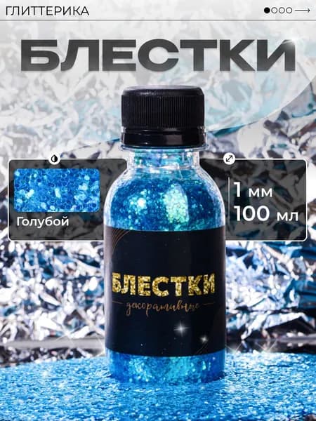 ГЛИТТЕРИКА Глиттер 1 шт., 100 мл./ 70 г.