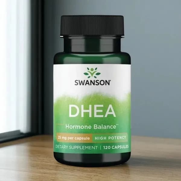 Качественный комплекс DHEA 25 мг для баланса гормонов, 120 капсул от Swanson ChaoYue