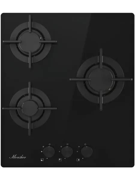 Газовая варочная панель Monsher MGG 44 Noir, 45 см, черный