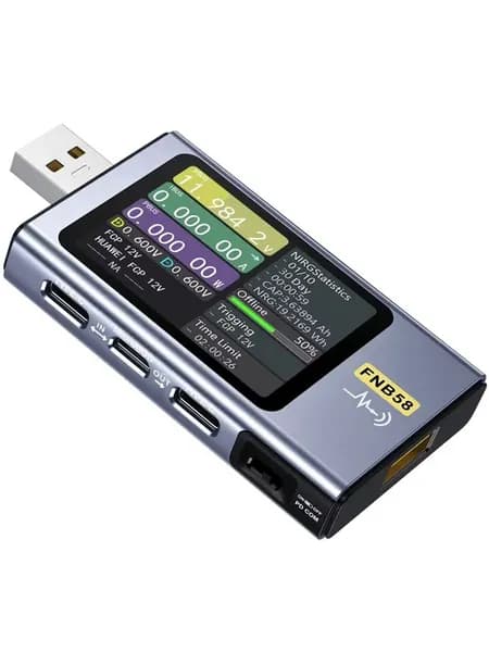 USB-тестер FNB58 Bluetooth диагностический